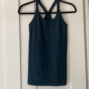 Lululemon dark blue ribbed tank